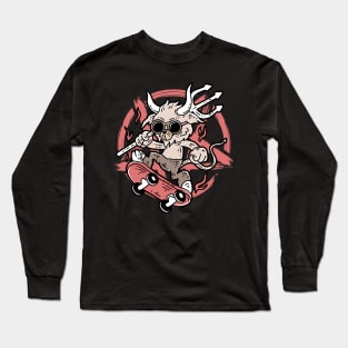 baphomet skate Long Sleeve T-Shirt